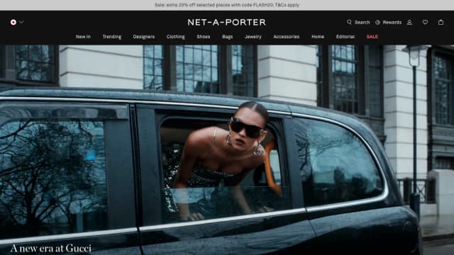 NET-A-PORTER 公式サイトスクリーンショット